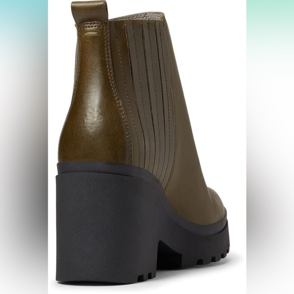 NWT! Eileen Fisher Kat Chelsea Boot in Olive Leather size 6.5 - Picture 4 of 9